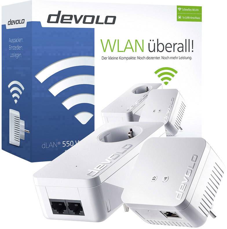 Devolo dLAN® 550 WiFi Powerline WLAN Starter Kit 500 MBit/s