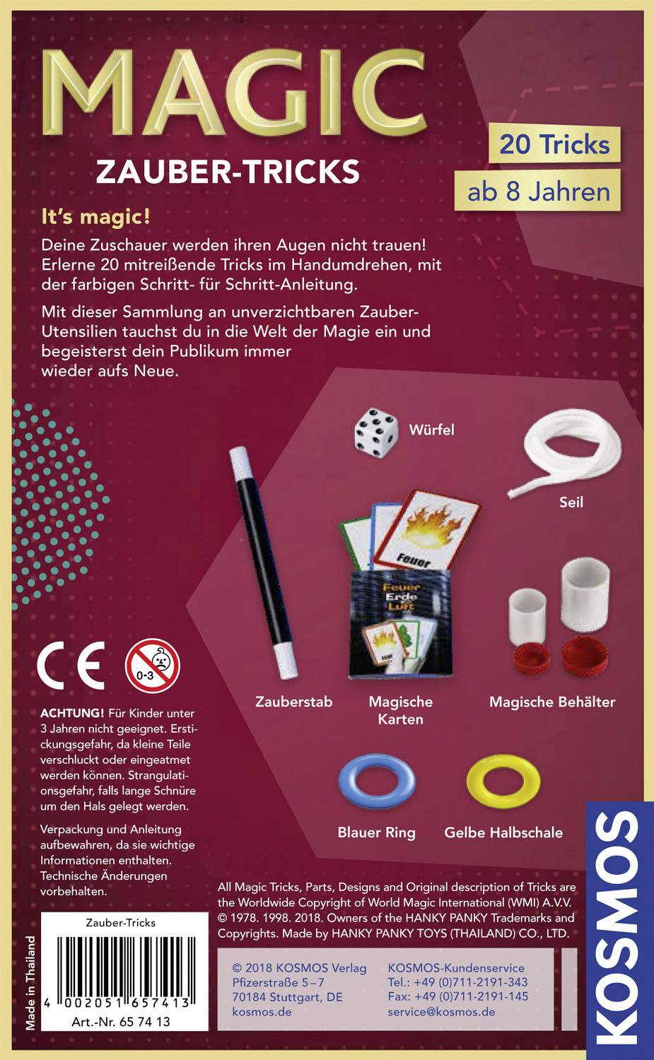 Kosmos Zauber-Tricks - Zaubern lernen im Handumdrehen 65741