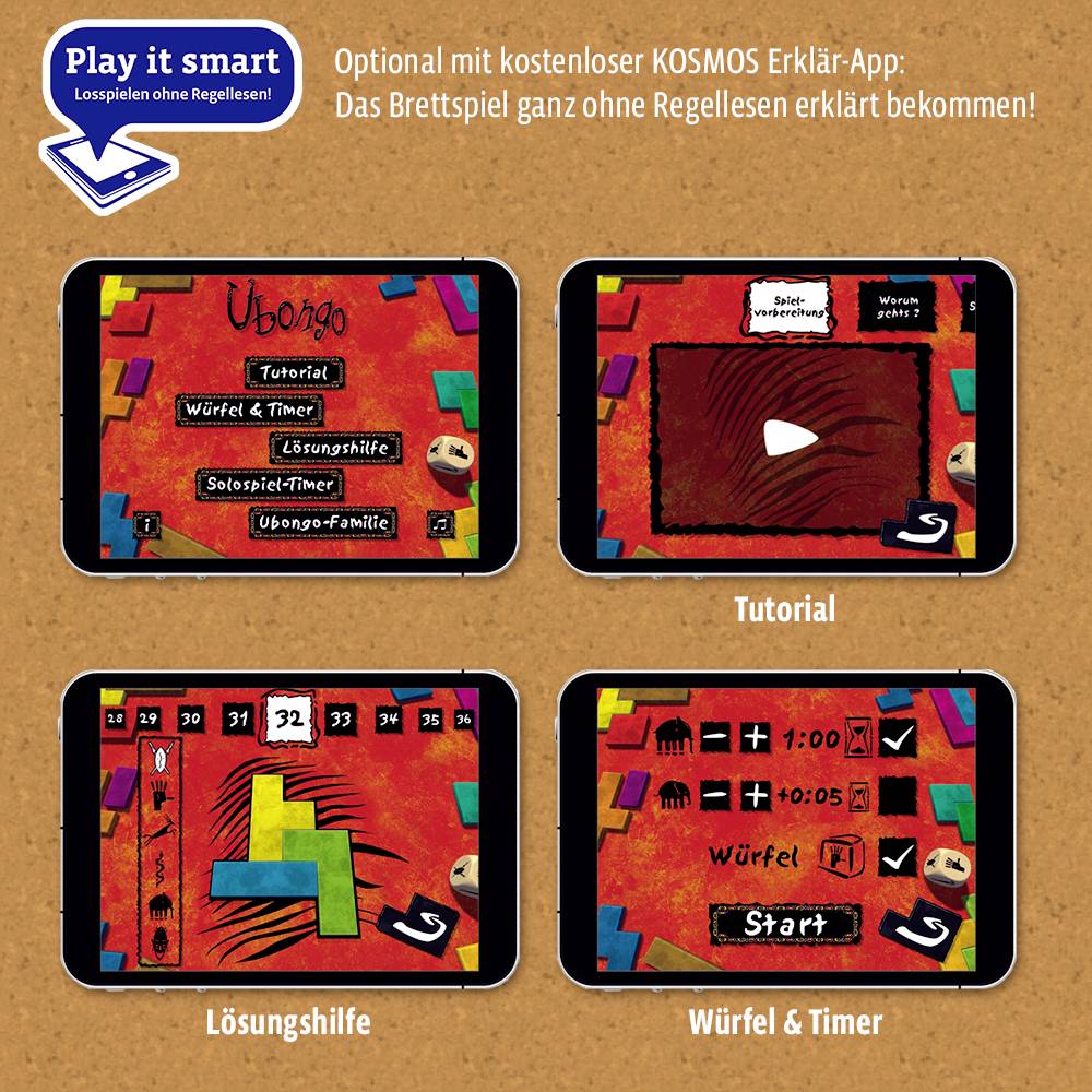 Kosmos Kosmos Ubongo - Play it smart - Das wilde Legespiel Franckh-Kosmos Verlags-GmbH & Co. KG 69233