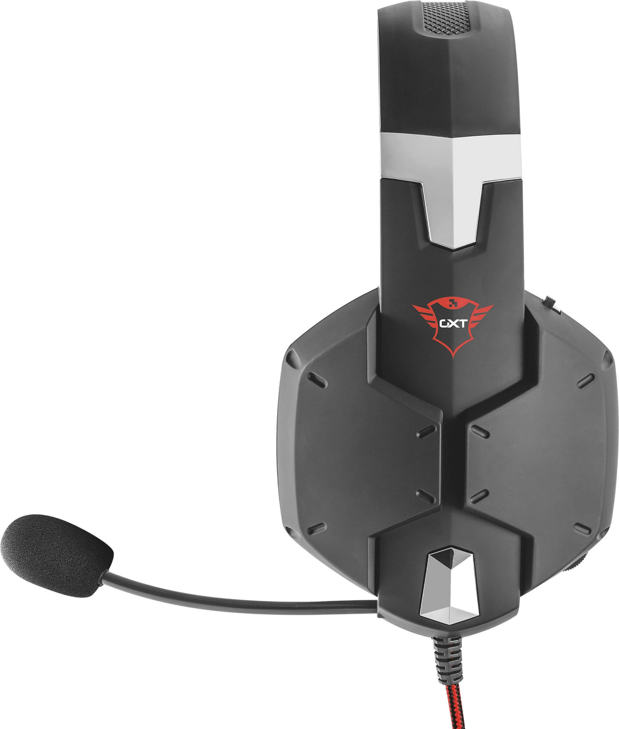 Trust GXT322 Dynamic Headset Gaming Headset 3.5 mm Klinke schnurgebunden Over Ear Schwarz, Rot Stereo