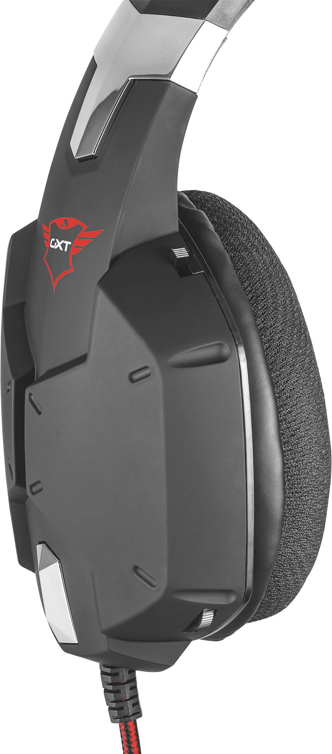 Trust GXT322 Dynamic Headset Gaming Headset 3.5mm Klinke schnurgebunden Over Ear Schwarz, Rot Stereo