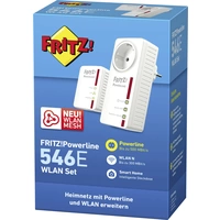 AVM FRITZ!Powerline 546E WLAN Set Powerline WLAN Starter Kit 500 MBit/s AVM FRITZ!Powerline 546E WLAN Set Powerline WLAN Starter Kit 500 MBit/s
