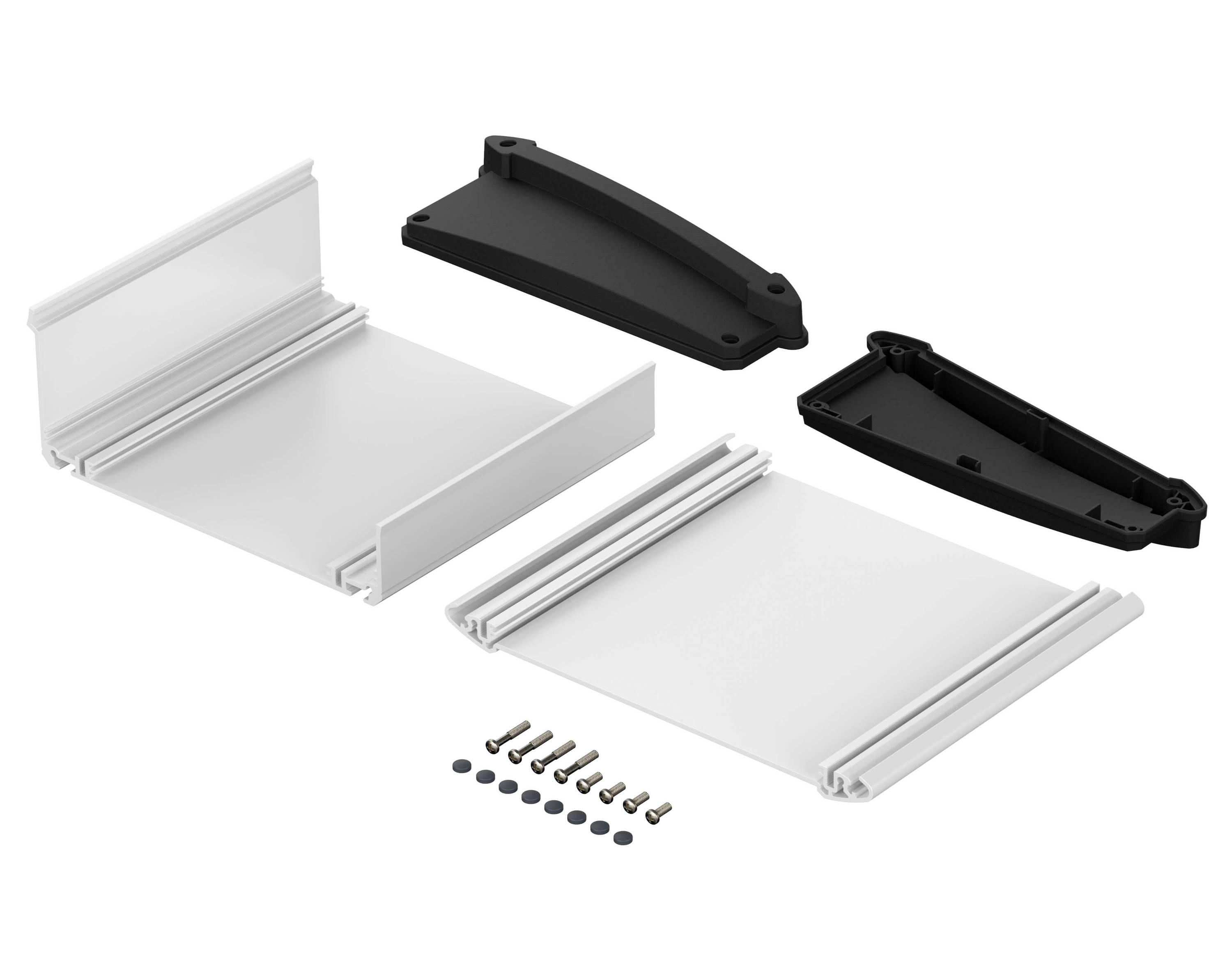 Bopla ALU-TOPLINE ATPH 1865-150 Pult-Gehäuse (L x B x H) 150 x 181 x 68mm Aluminium, ABS Graphitgrau (RAL 7024), Natur 1St.