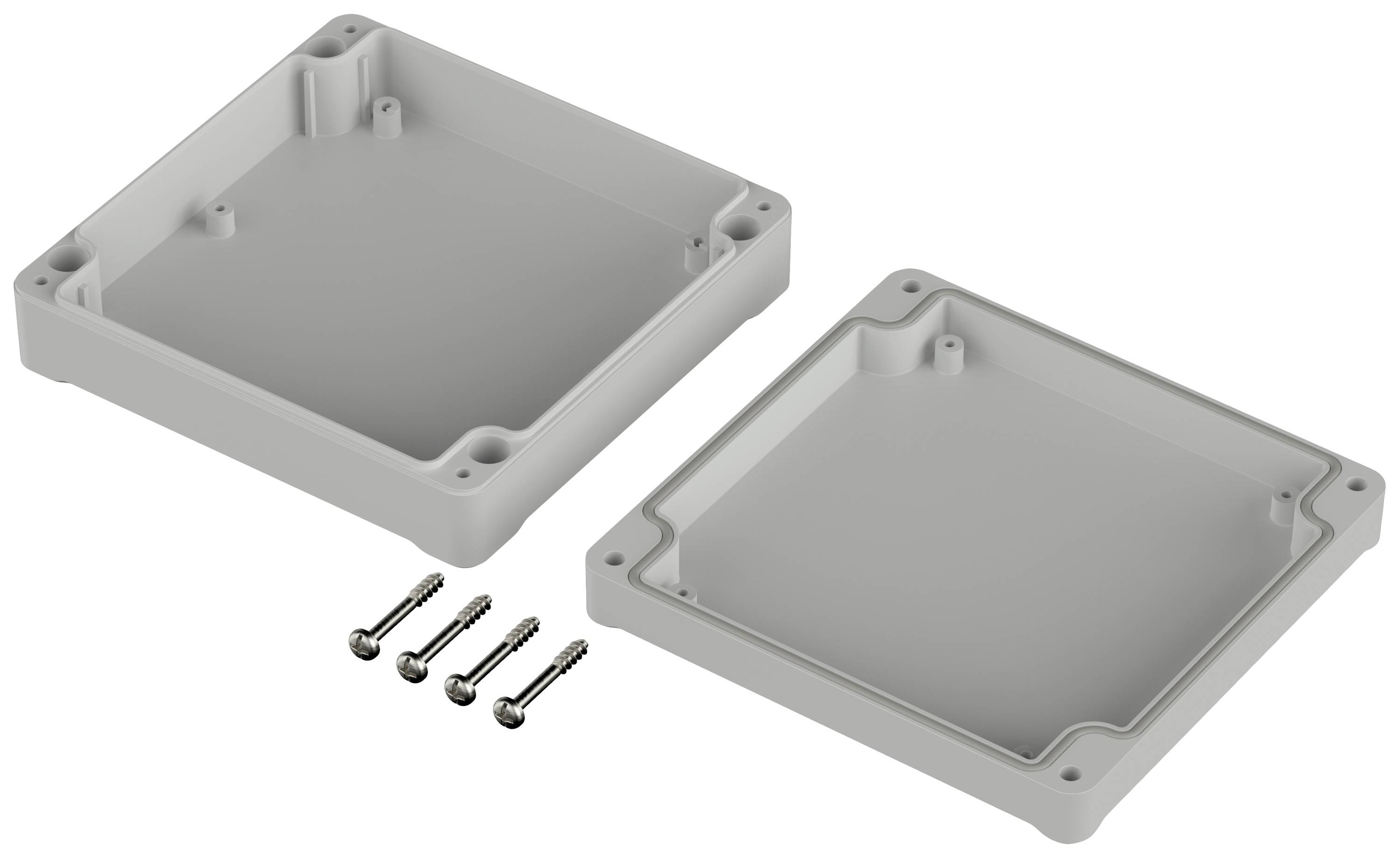 Bopla EUROMAS ET 213 63213000 Industrie-Gehäuse 122 x 120 x 37 ABS Lichtgrau (RAL 7035) 1St.