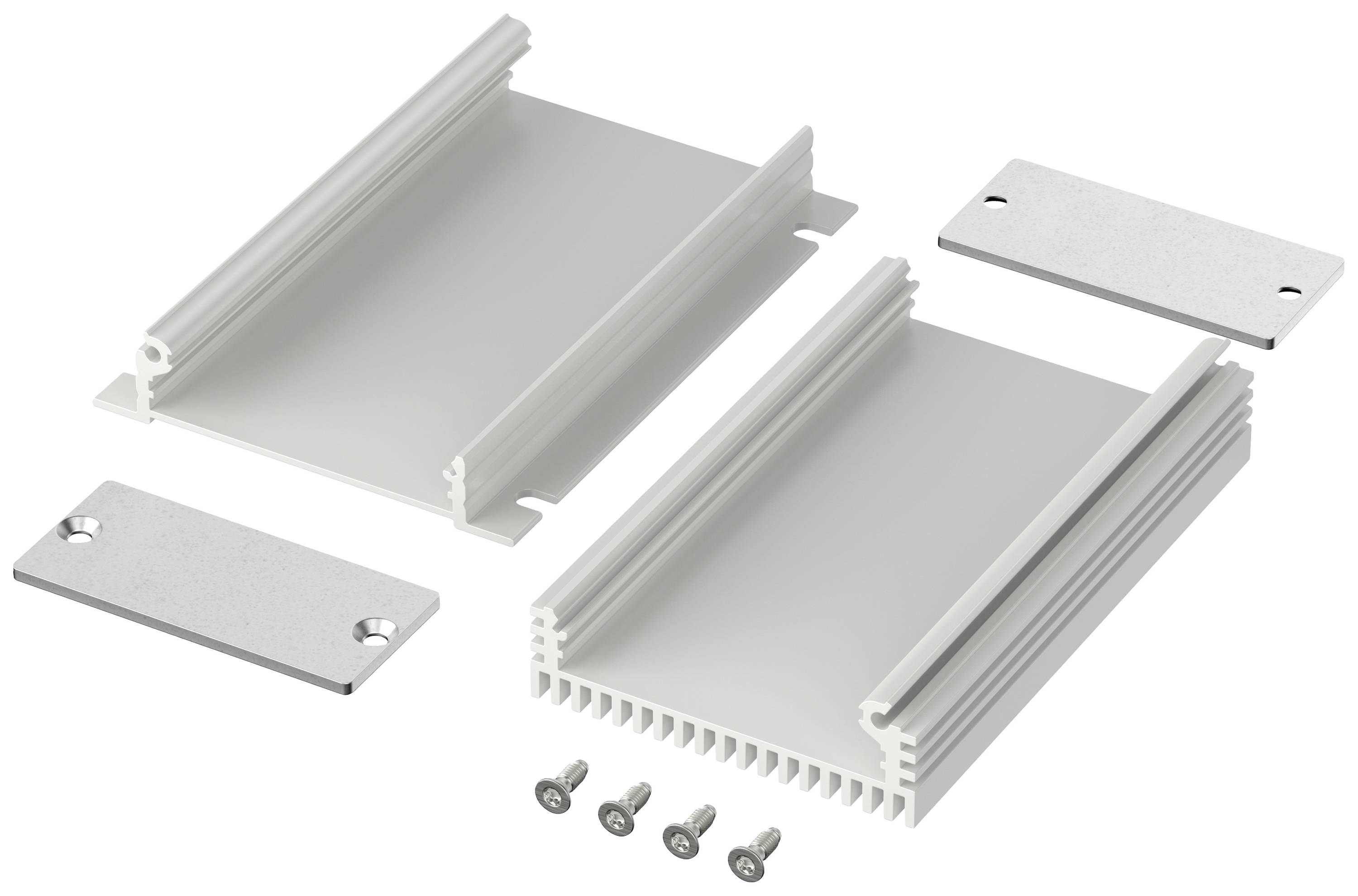 Bopla FILOTEC F 524-100 KWL 97453100.HMT1 Flansch-Kühlkörper-Gehäuse 55.3 x 24.4 x 100 Aluminium Aluminium (eloxiert) 1St.