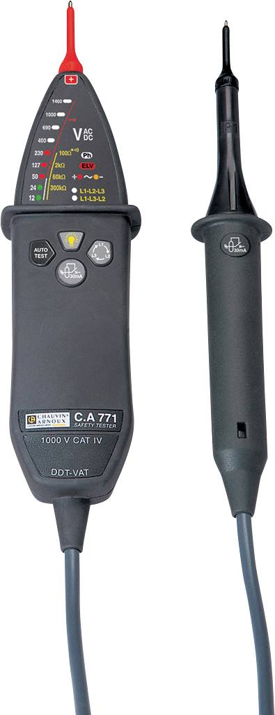 Chauvin Arnoux C.A 771 Zweipoliger Spannungsprüfer CAT IV 1000V Akustik, LED