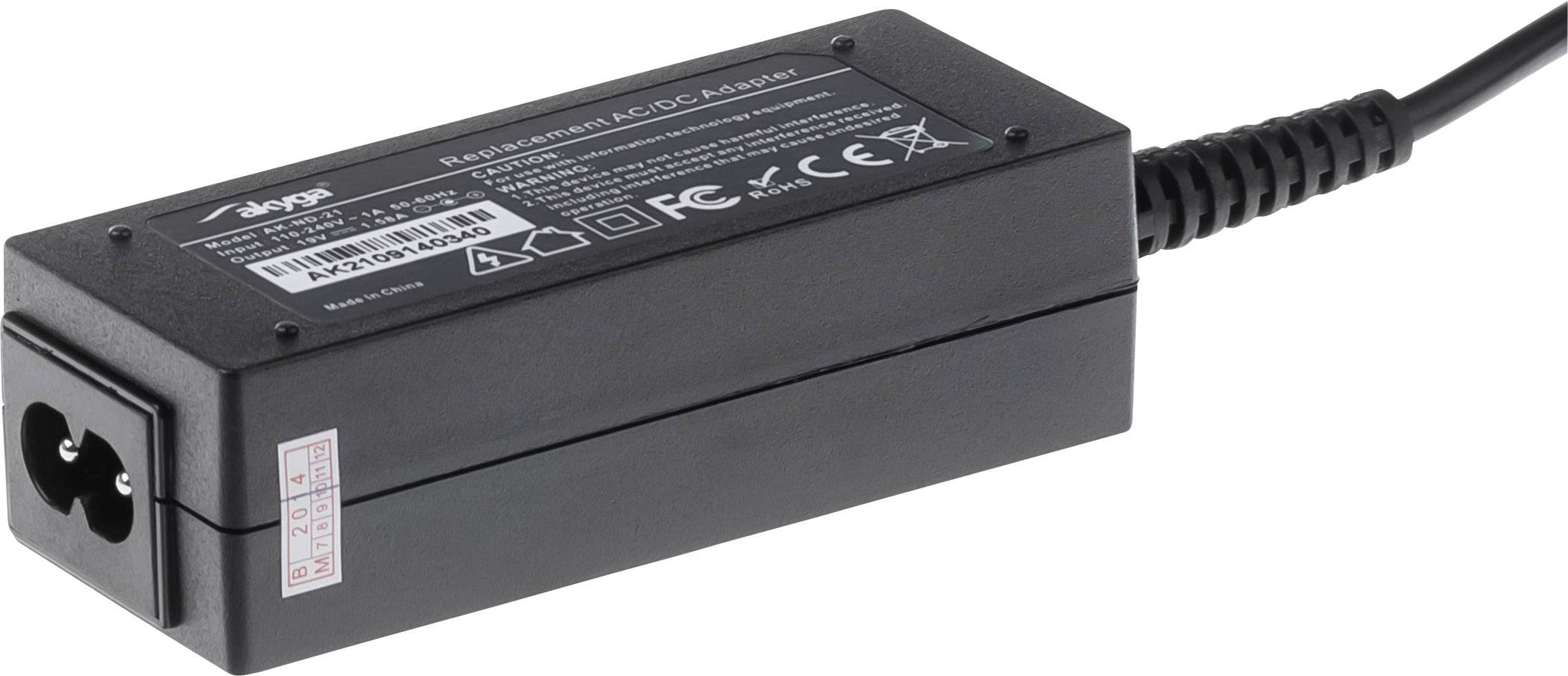 Akyga AK-ND-21 Notebook-Netzteil 30 W 19 V 1.58 A