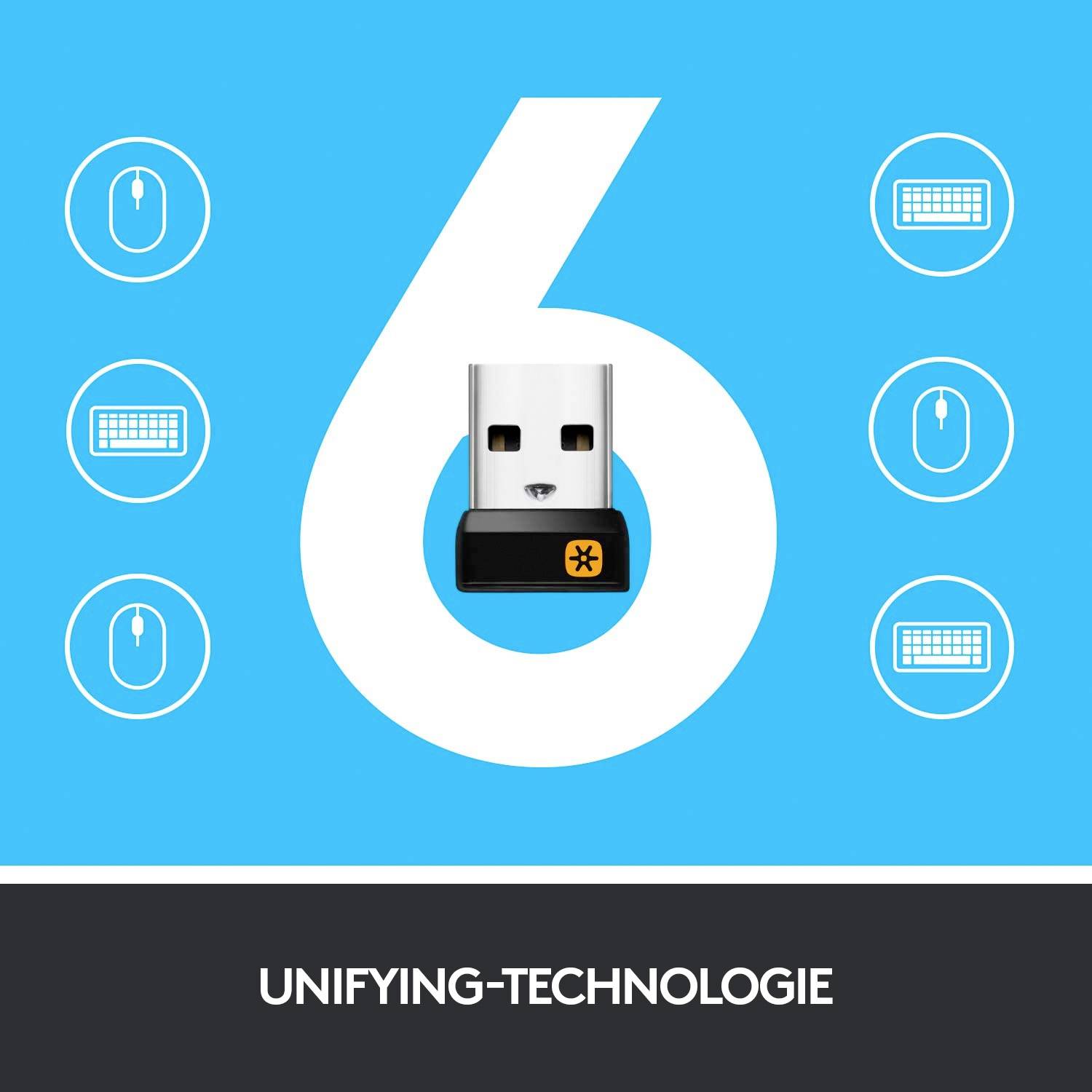 Logitech Wireless K400 Plus Funk Tastatur Deutsch, QWERTZ Schwarz Integriertes Touchpad, Maustasten