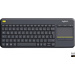 Logitech Wireless K400 Plus Radio Keyboard German, QWERTZ Black Built-in touchpad, Mouse buttons