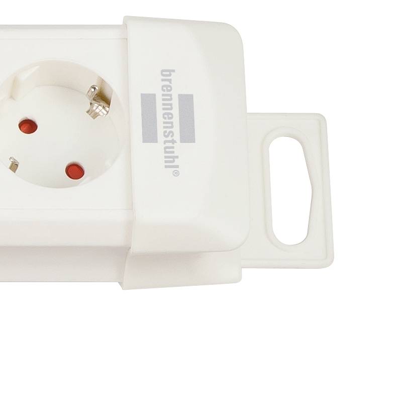 Brennenstuhl 1952260100 Steckdosenleiste mit Schalter 6fach Weiß Schutzkontakt 1 St.