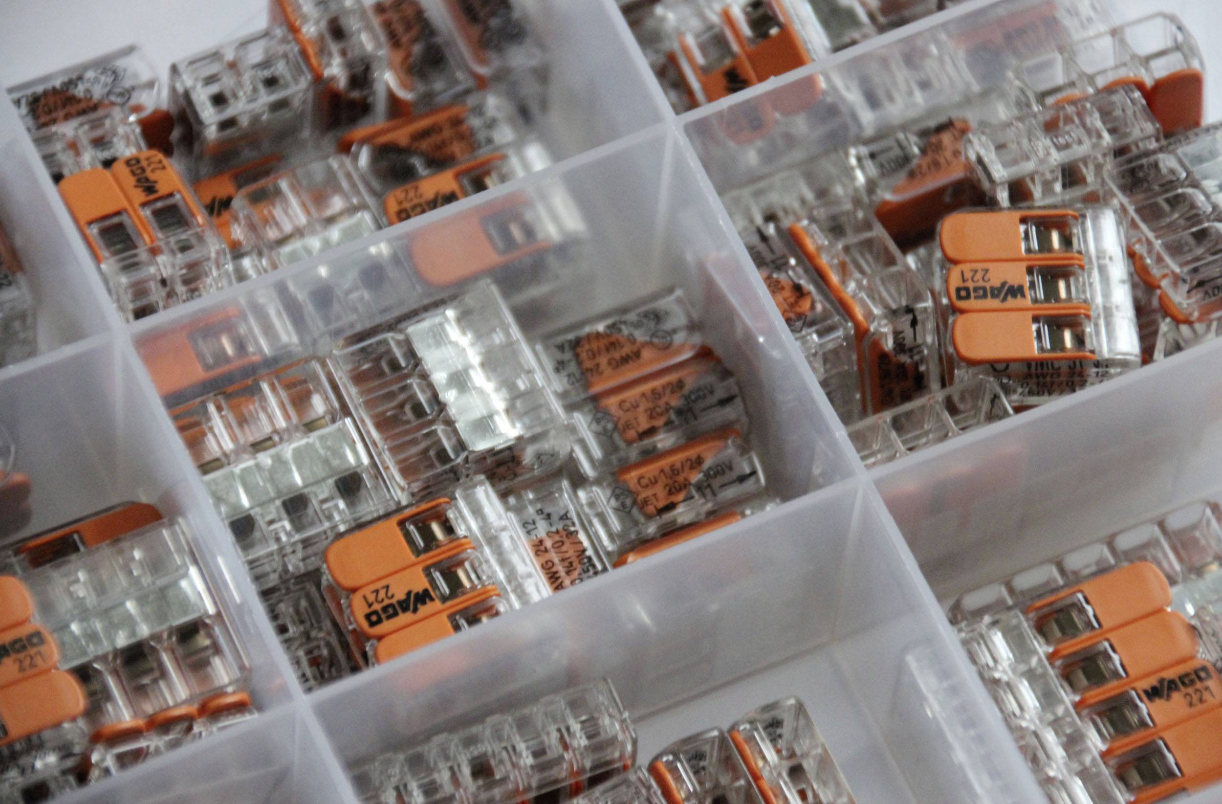 WAGO WA-741-644 Verbindungsklemmen-Sortiment flexibel: 0.14-4mm² starr: 0.2-4mm² 105St.