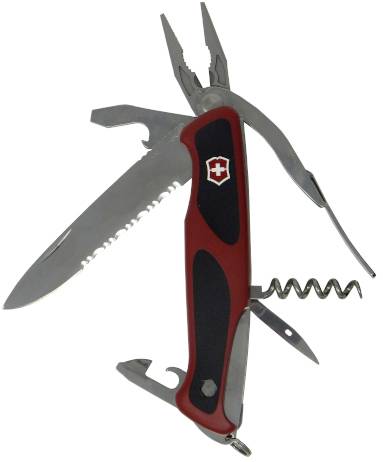 Victorinox RangerGrip 174 0.9728.WC Schweizer Taschenmesser Anzahl Funktionen 17 Rot, Schwarz