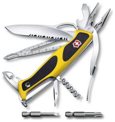 Victorinox RangerGrip 0.9798.MWC8 Schweizer Taschenmesser Anzahl Funktionen 21 Gelb, Schwarz