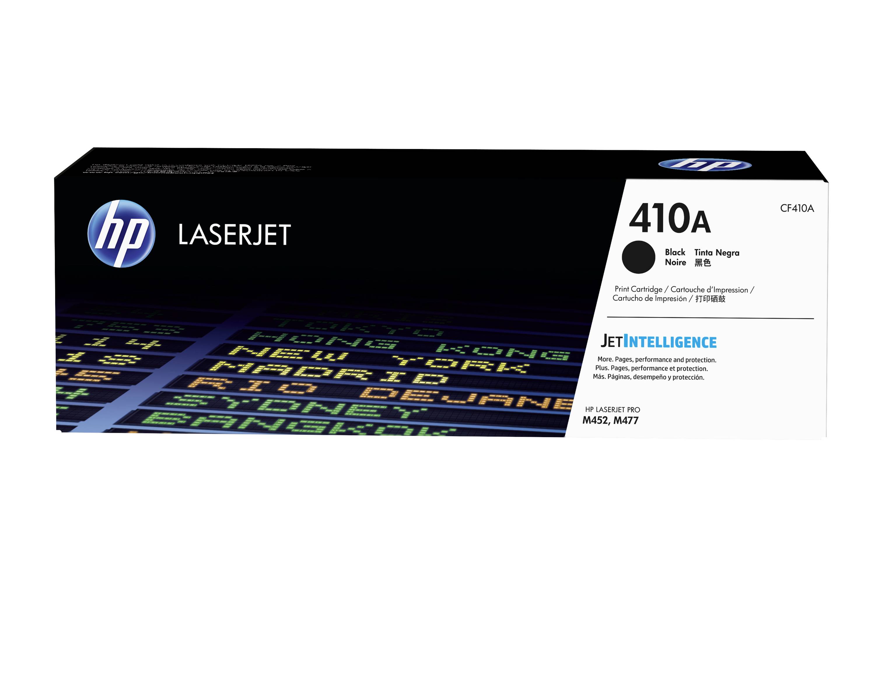 HP LaserJet 410A Tonerpatrone in Schwarz, Modell CF410A, mit „JetIntelligence