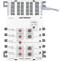 Kathrein VWS 2500 SAT Multischalter Eingänge (Multischalter): 5 (4 SAT/1 terrestrisch) Kathrein VWS 2500 SAT Multischalter Eingänge (Multischalter): 5 (4 SAT/1 terrestrisch)