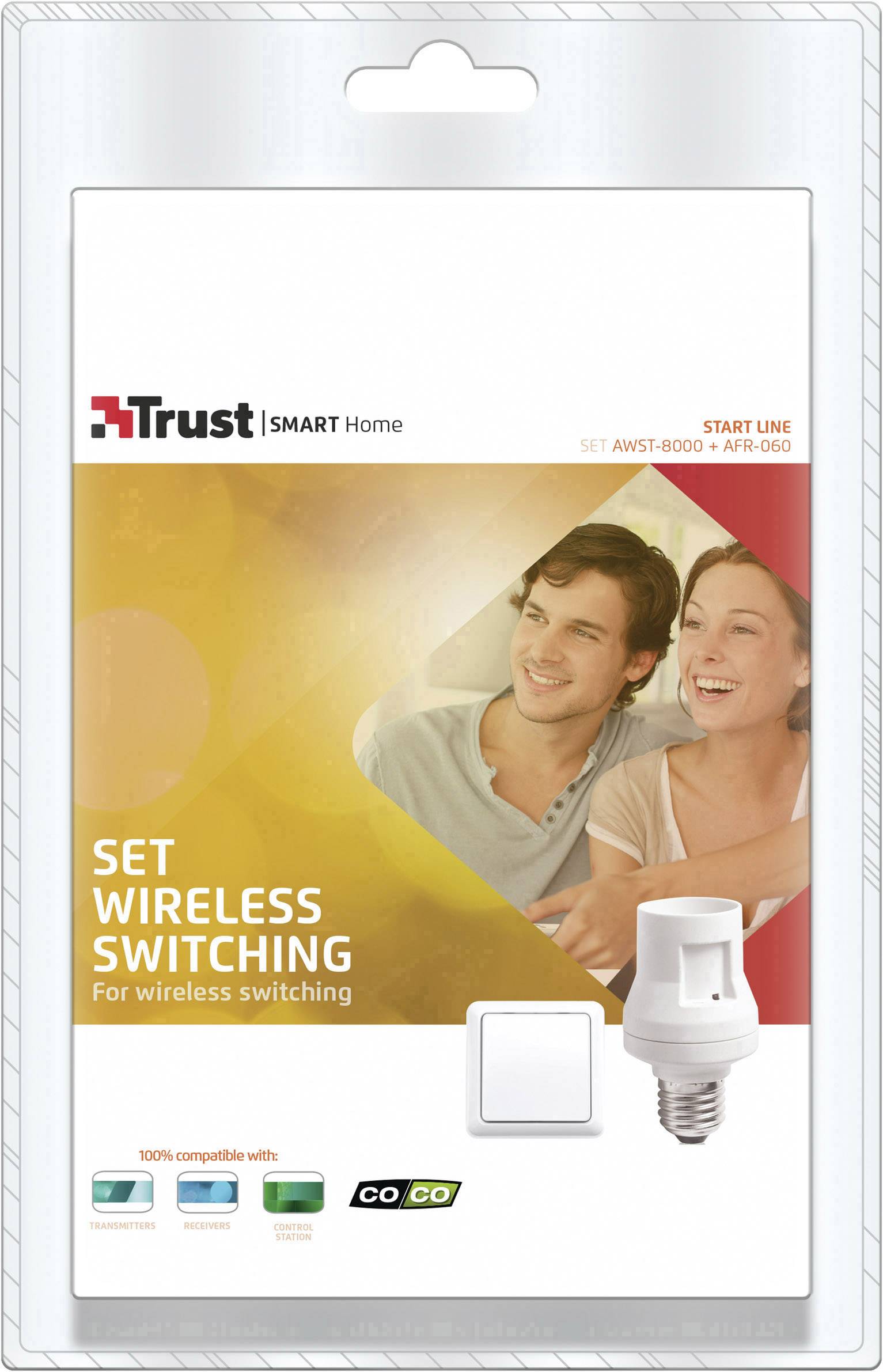 Trust 71122 Funk-Steckdosen-Set AWST-8800+AFR-060