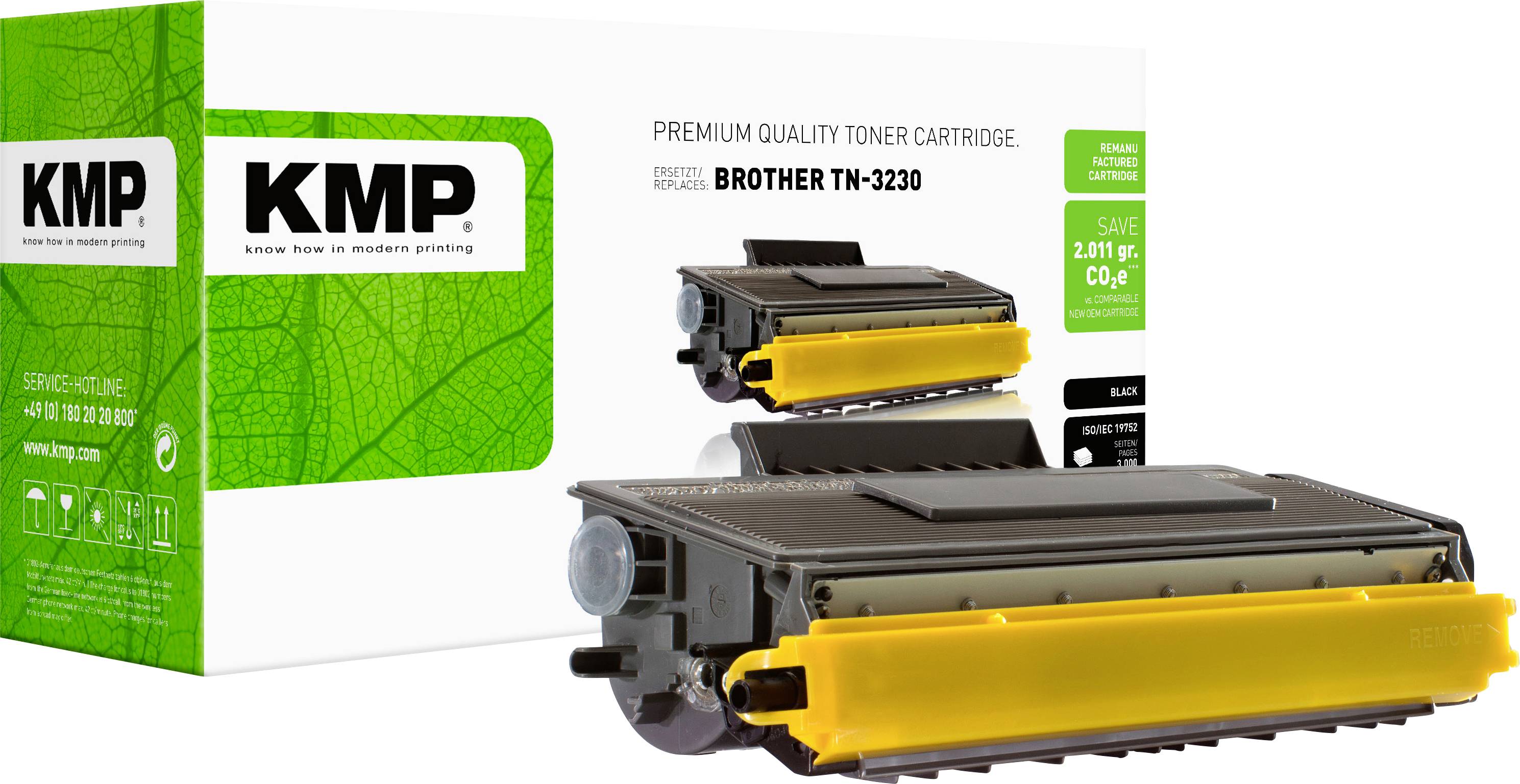 KMP Toner ersetzt Brother TN-3230 Kompatibel Schwarz 3000 Seiten B-T29 1255,0000