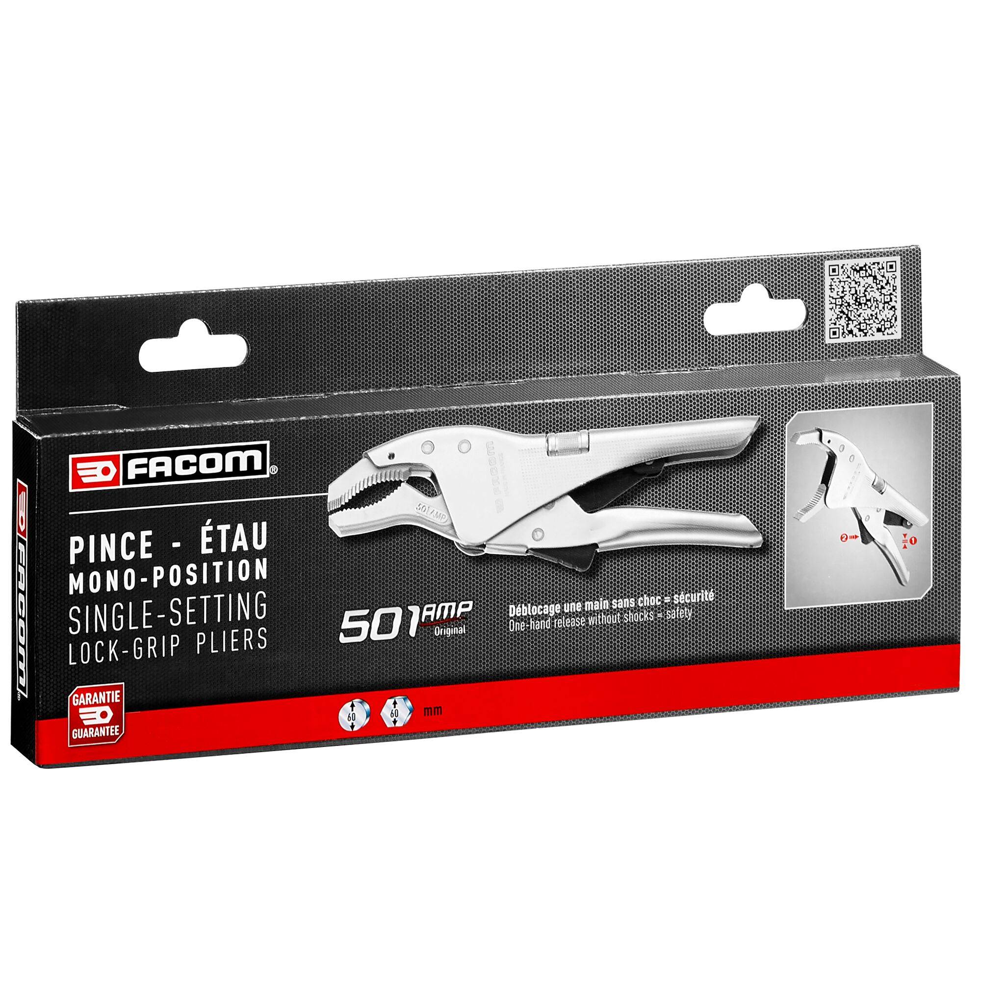 Facom 501AMPPB Gripzange Halbrund 0 - 60 mm 250 mm