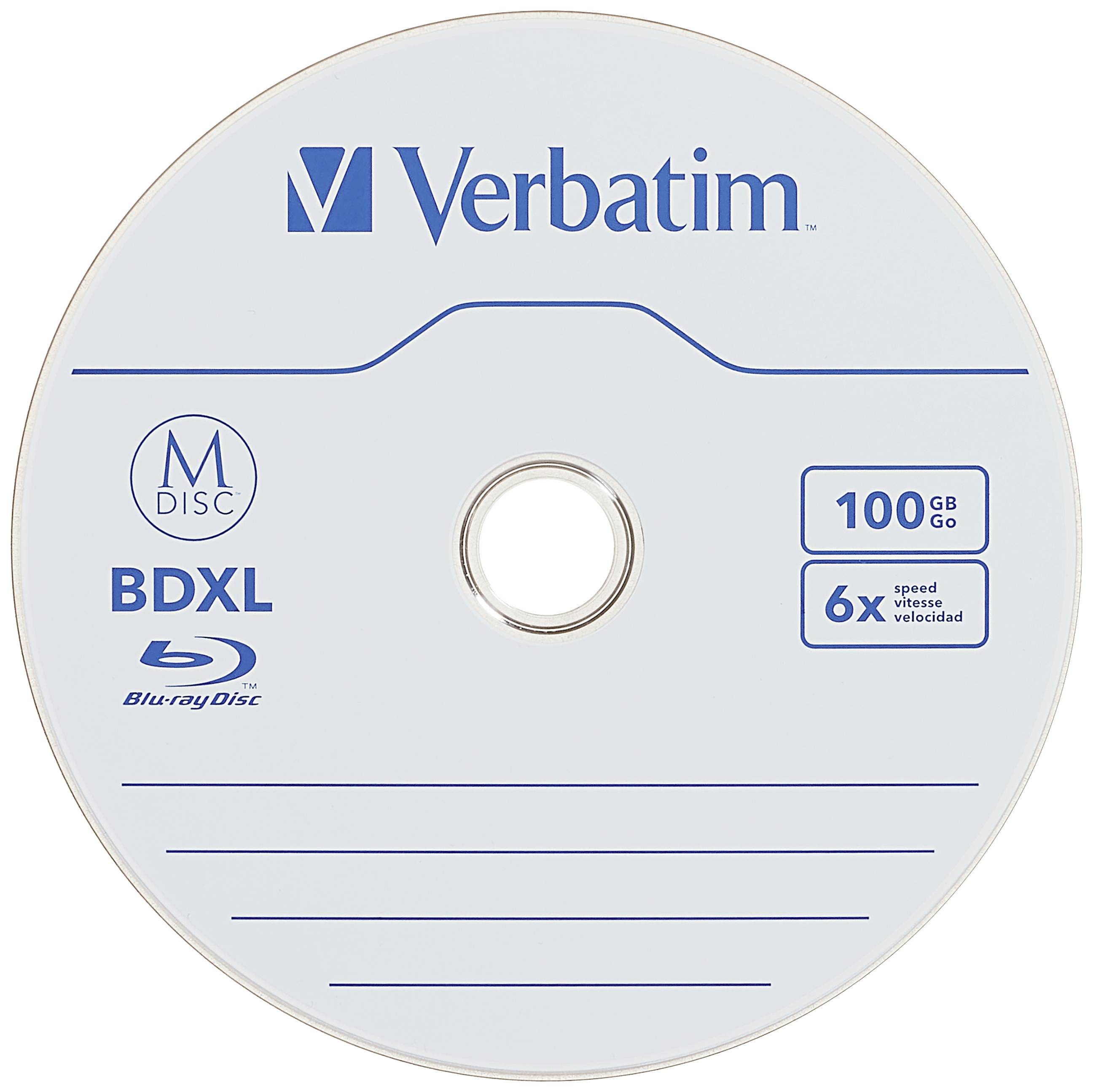Verbatim 98913 MDISC Bluray XL Rohling 100GB 5 St. Jewelcase digitalo