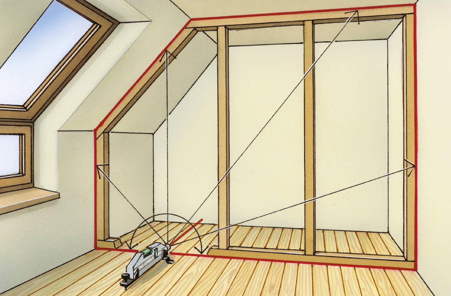 Laserliner HandyLaser Plus 025.04.00A Laser-Wasserwaage 21cm 0.5 mm/m