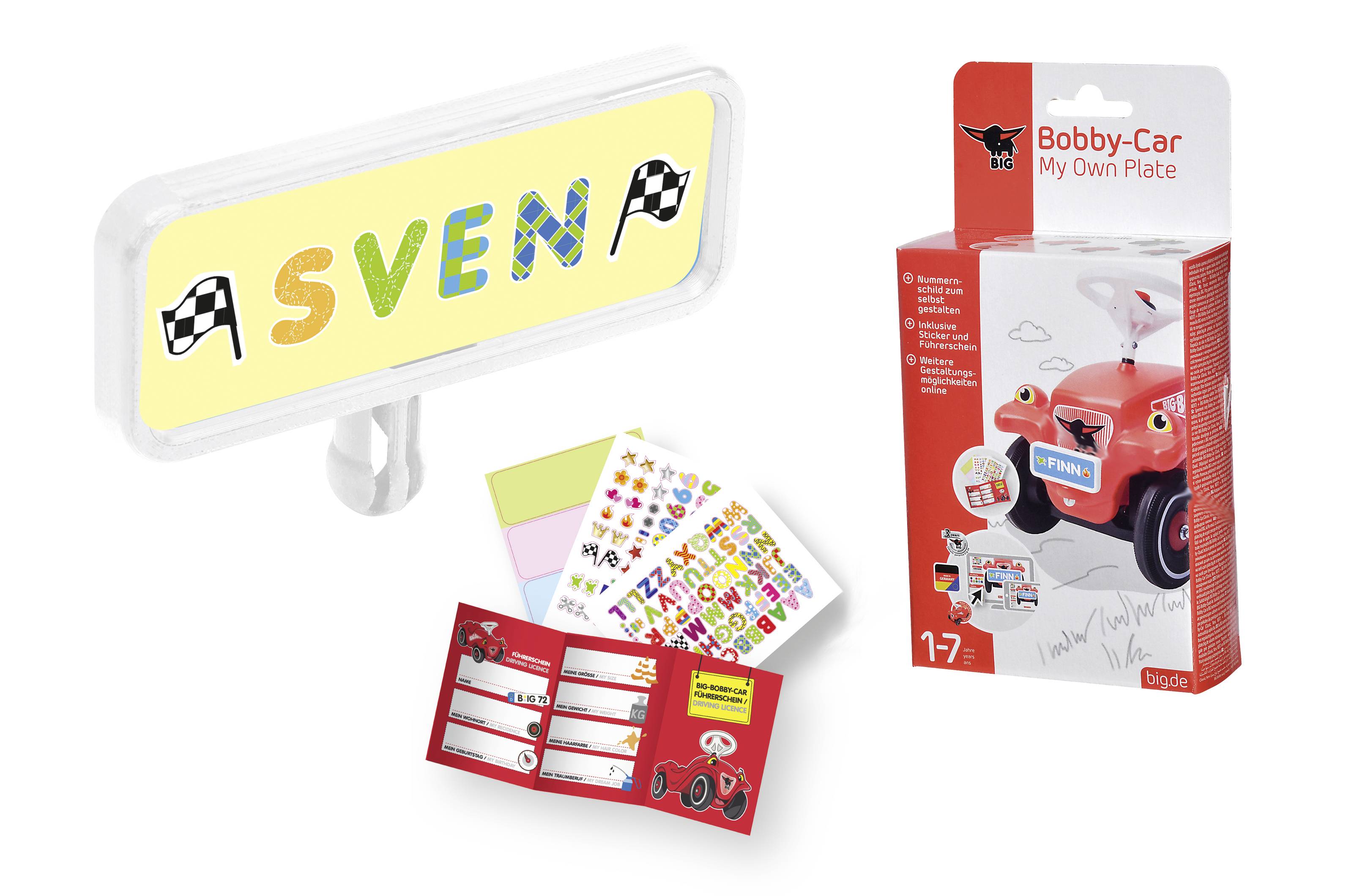 BIG Bobby Car Nummernschild