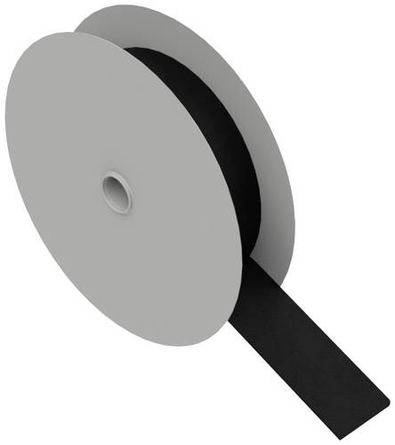 Hebotec 11-KE20002,5FRT Klettband zum Bündeln Haft- und Flauschteil (L x B) 2500 mm x 20 mm Schwarz
