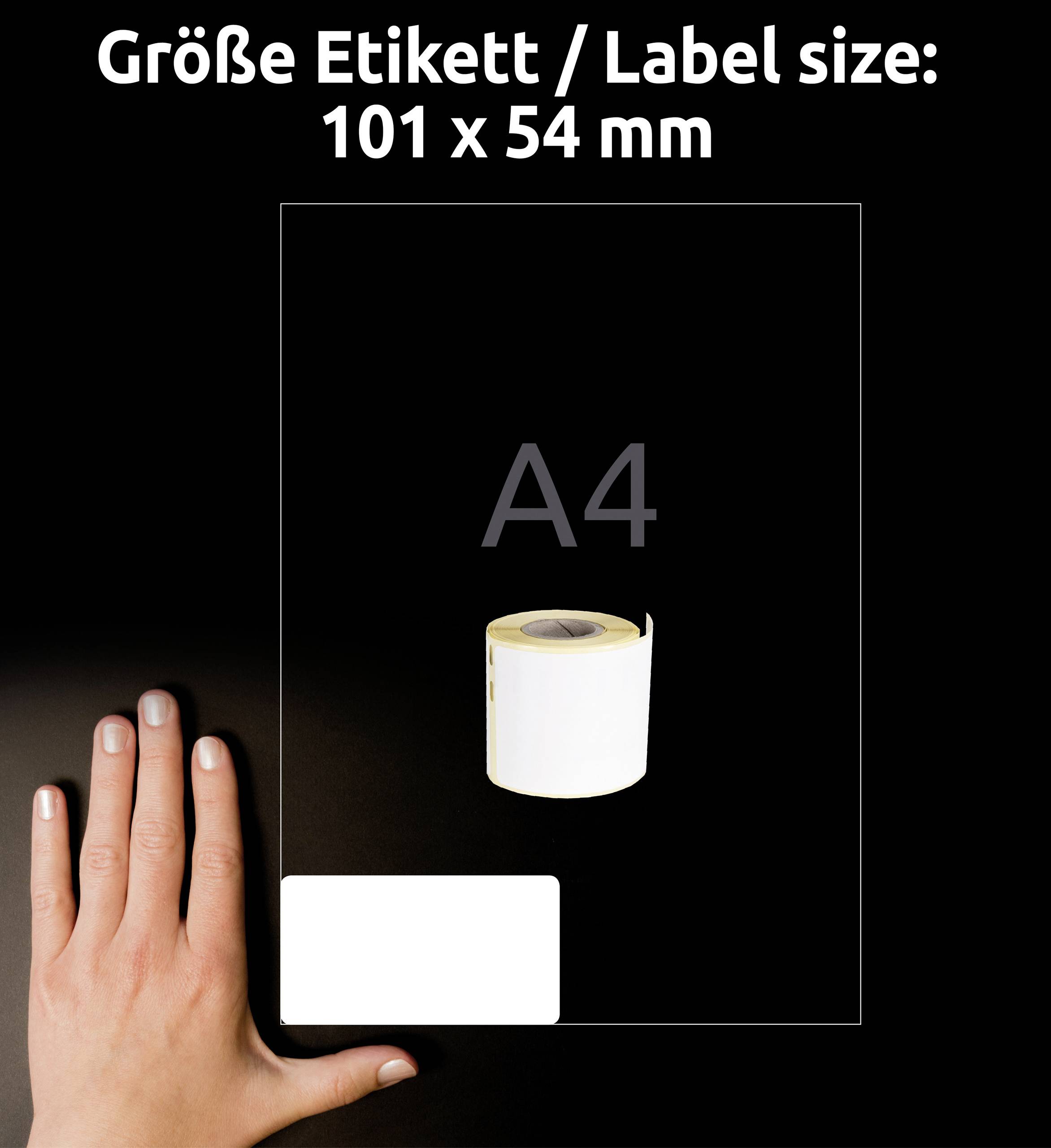 Avery-Zweckform Etiketten Rolle 101 x 54mm Papier Weiß 110 St. Permanent haftend Versand-Etiketten ASS0722430