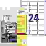 Avery-Zweckform L4773-100 Folien-Etiketten 63.5 x 33.9mm Polyester-Folie Weiß 2400 St. Permanent haftend Farblaserdrucker