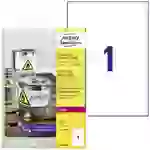 Avery-Zweckform L4775-100 Folien-Etiketten 210 x 297mm Polyester-Folie Weiß 100 St. Permanent haftend Farblaserdrucker Avery-Zweckform L4775-100 Folien-Etiketten 210 x 297mm Polyester-Folie Weiß 100 St. Permanent haftend Farblaserdrucker