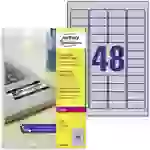 Avery-Zweckform L6009-100 Typenschild-Etiketten 45.7 x 21.2mm Polyester-Folie Silber 4800 St. Permanent haftend Laserdrucker Avery-Zweckform L6009-100 Typenschild-Etiketten 45.7 x 21.2mm Polyester-Folie Silber 4800 St. Permanent haftend Laserdrucker