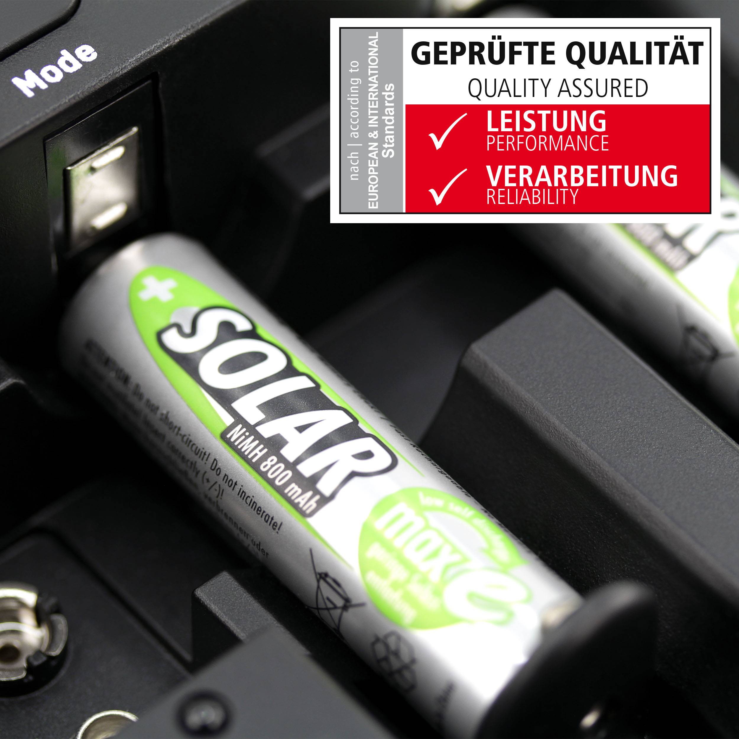 Ansmann HR06 Solar maxE Mignon (AA)-Akku NiMH 800 mAh 1.2 V 2 St.