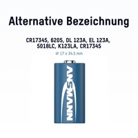 Ansmann CR123 Fotobatterie CR-123A Lithium 1375 mAh 3 V 6 St. Ansmann CR123 Fotobatterie CR-123A Lithium 1375 mAh 3 V 6 St.