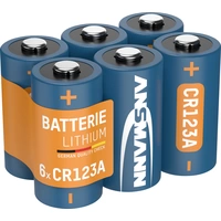 Ansmann CR123 Fotobatterie CR-123A Lithium 1375 mAh 3 V 6 St. Ansmann CR123 Fotobatterie CR-123A Lithium 1375 mAh 3 V 6 St.