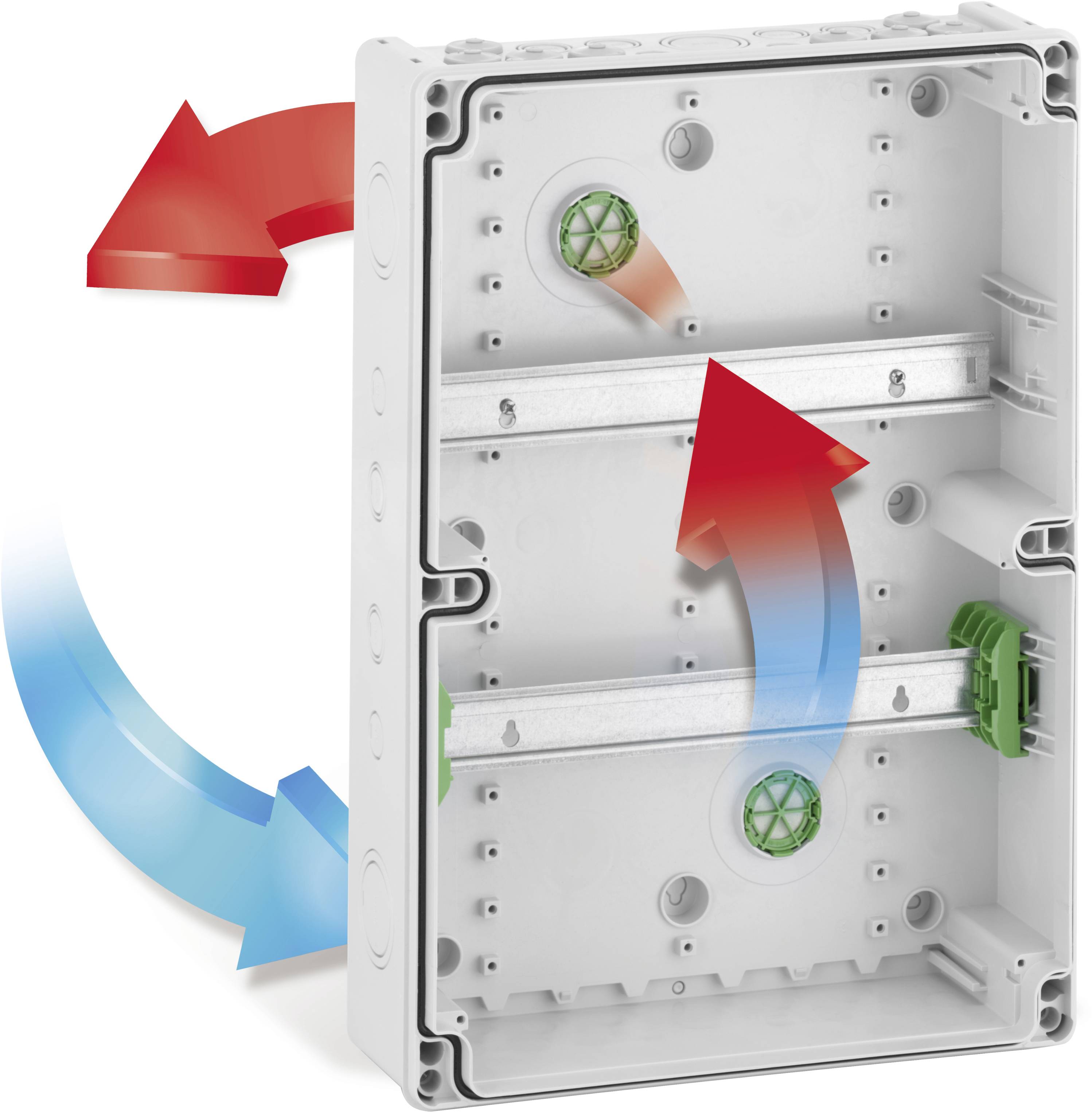 Spelsberg 73344201 AK 42 Kleinverteiler Aufputz Anzahl Teilungen = 42 Anzahl Reihen = 3 Inhalt 1St.