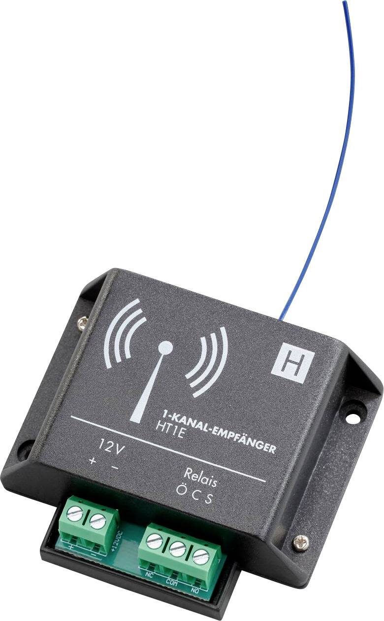 H-Tronic HT1E Funkempfänger 1-Kanal Frequenz 868.35MHz 12 V/DC