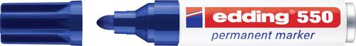Edding 550 4-550003 Permanentmarker Blau wasserfest: Ja