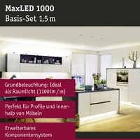 Paulmann MaxLED 1000 70585 LED-Streifen-Basisset mit Stecker 24V 1.5m Warmweiß 1St. Paulmann MaxLED 1000 70585 LED-Streifen-Basisset mit Stecker 24V 1.5m Warmweiß 1St.