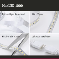 Paulmann MaxLED 1000 70585 LED-Streifen-Basisset mit Stecker 24V 1.5m Warmweiß 1St. Paulmann MaxLED 1000 70585 LED-Streifen-Basisset mit Stecker 24V 1.5m Warmweiß 1St.