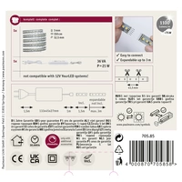Paulmann MaxLED 1000 70585 LED-Streifen-Basisset mit Stecker 24V 1.5m Warmweiß 1St. Paulmann MaxLED 1000 70585 LED-Streifen-Basisset mit Stecker 24V 1.5m Warmweiß 1St.