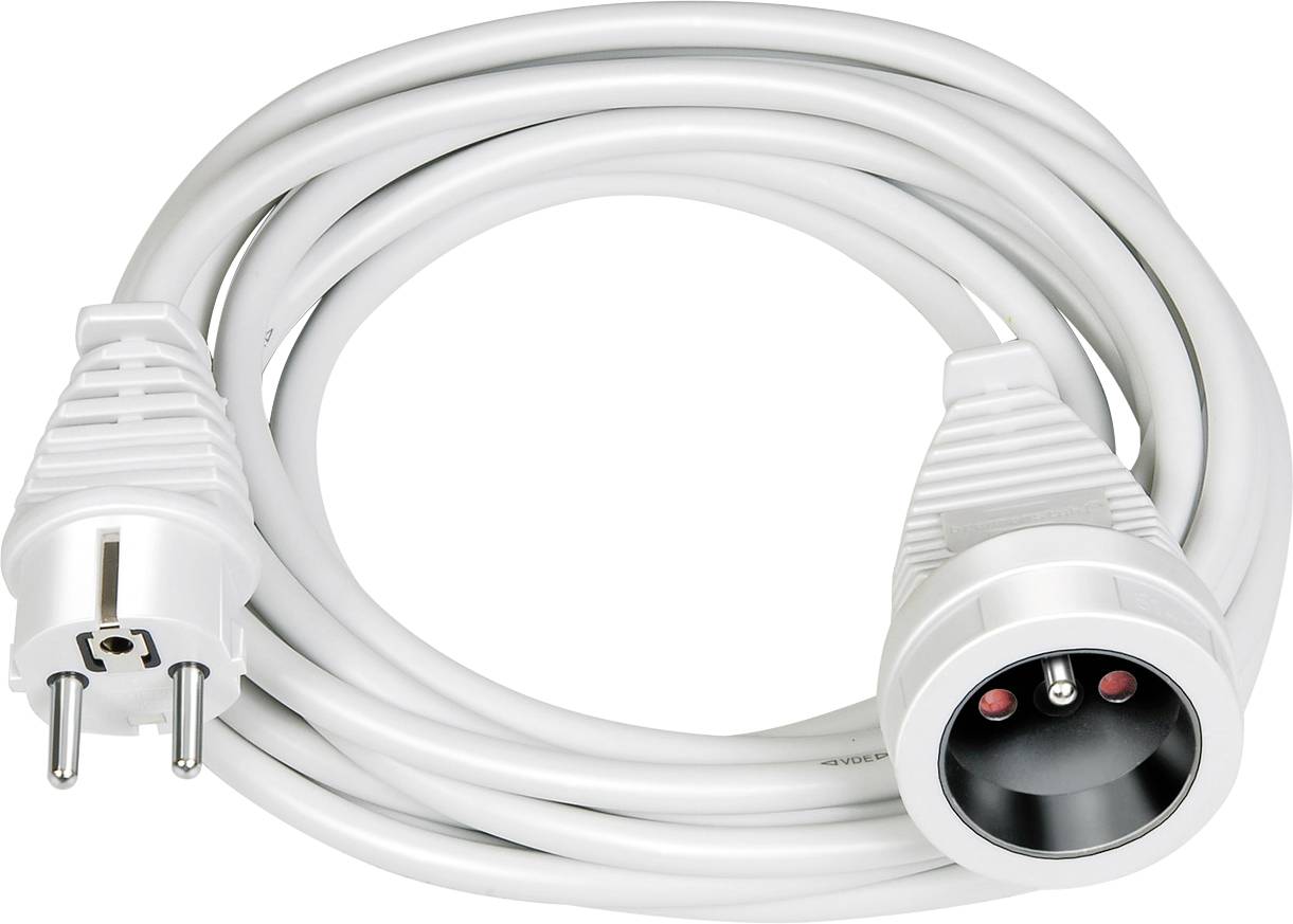 Brennenstuhl 1168434 Strom Verlängerungskabel Weiß 3.00 m H05VV-F 3G 1,5 mm²
