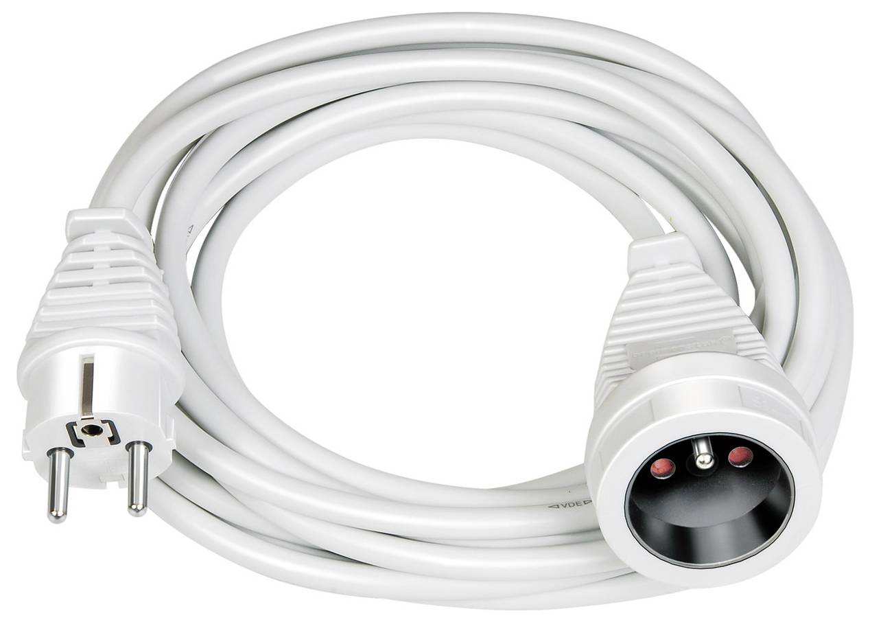 Brennenstuhl 1168434 Strom Verlängerungskabel Weiß 3.00 m H05VV-F 3G 1,5 mm²