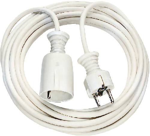Brennenstuhl 1168444 Strom Verlängerungskabel Weiß 5.00 m H05VV-F 3G 1,5 mm²
