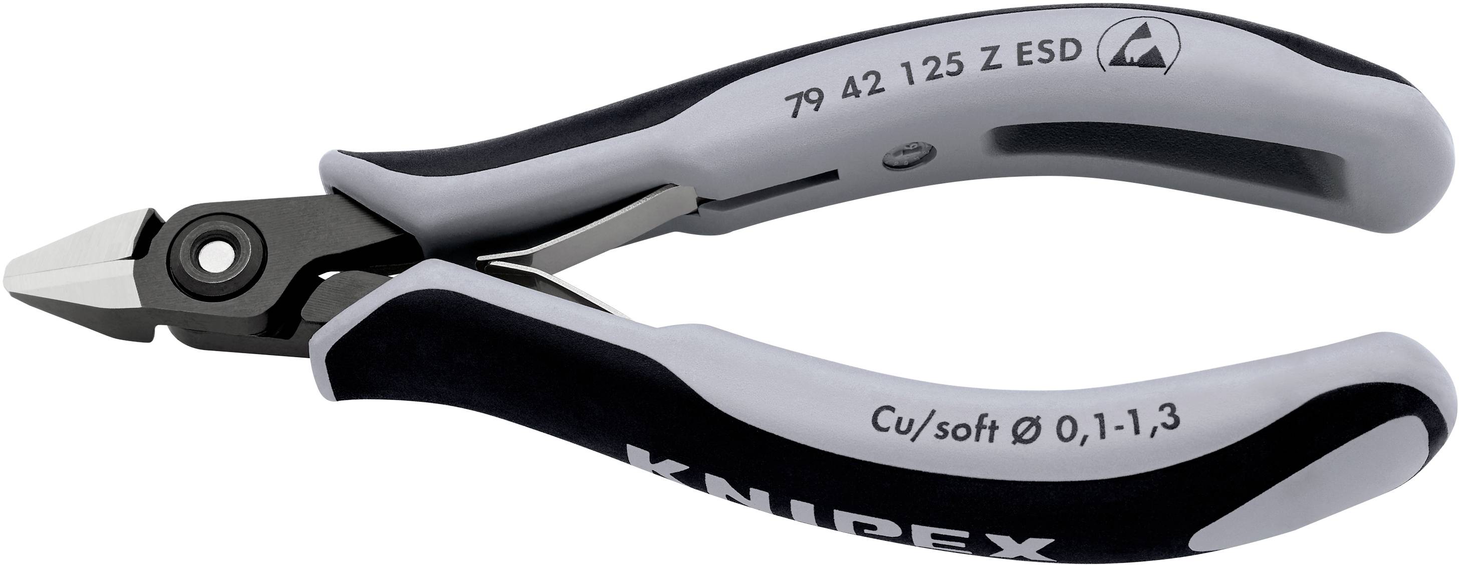 Knipex 79 42 125 Z ESD ESD Seitenschneider mit Facette 125mm