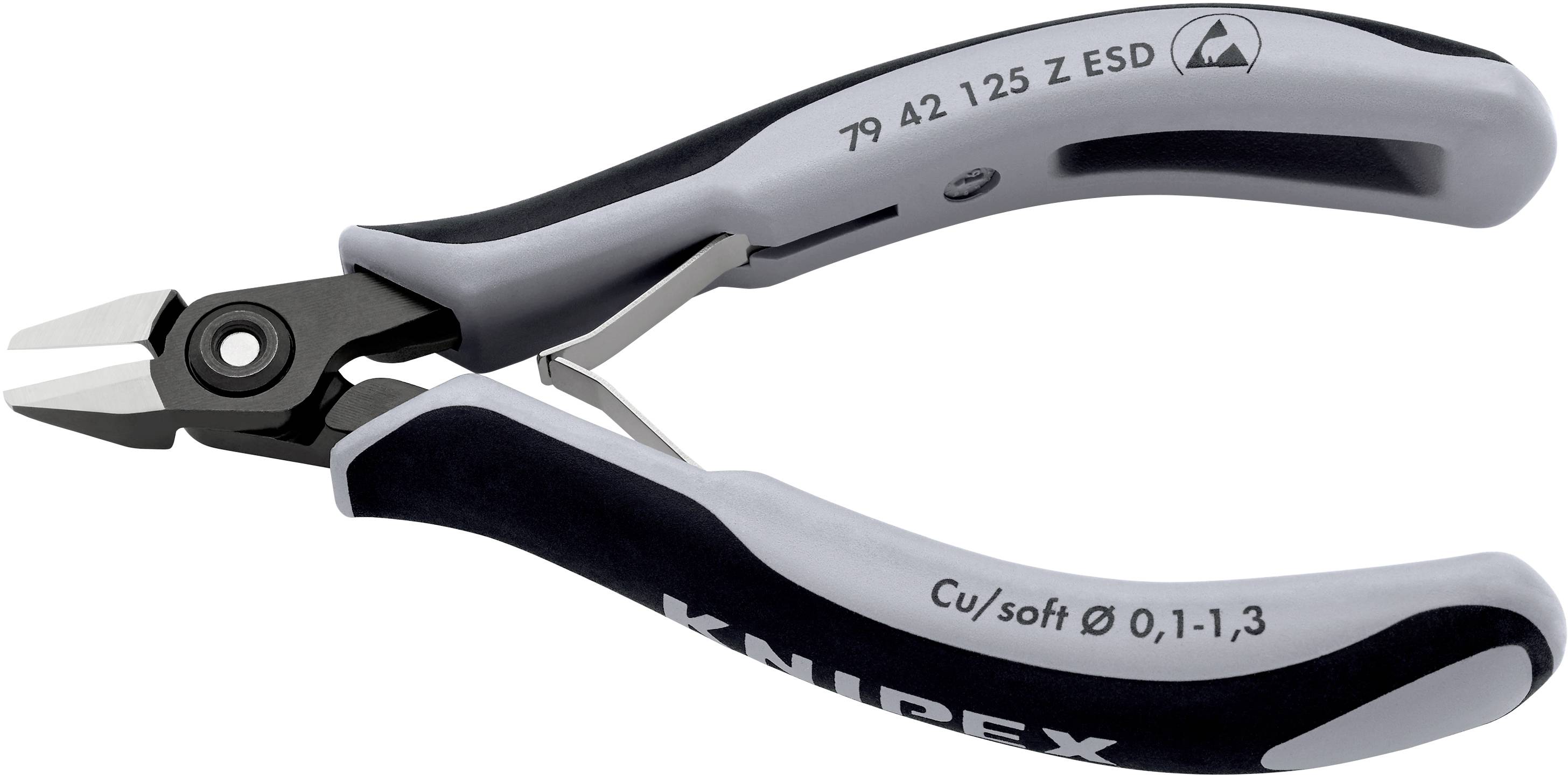 Knipex 79 42 125 Z ESD ESD Seitenschneider mit Facette 125mm
