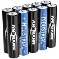 Ansmann Lithium Industrial LR03 Micro (AAA)-Batterie Lithium 1150 mAh 1.5V 10St. Ansmann Lithium Industrial LR03 Micro (AAA)-Batterie Lithium 1150 mAh 1.5V 10St.