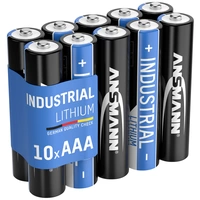 Ansmann Lithium Industrial LR03 Micro (AAA)-Batterie Lithium 1150 mAh 1.5V 10St. Ansmann Lithium Industrial LR03 Micro (AAA)-Batterie Lithium 1150 mAh 1.5V 10St.