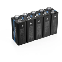 Ansmann Lithium Industrial 6LR61 9V Block-Batterie Lithium 1200 mAh 9V 5St. Ansmann Lithium Industrial 6LR61 9V Block-Batterie Lithium 1200 mAh 9V 5St.
