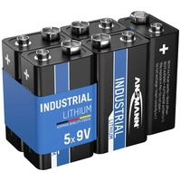 Ansmann Lithium Industrial 6LR61 9V Block-Batterie Lithium 1200 mAh 9V 5St. Ansmann Lithium Industrial 6LR61 9V Block-Batterie Lithium 1200 mAh 9V 5St.