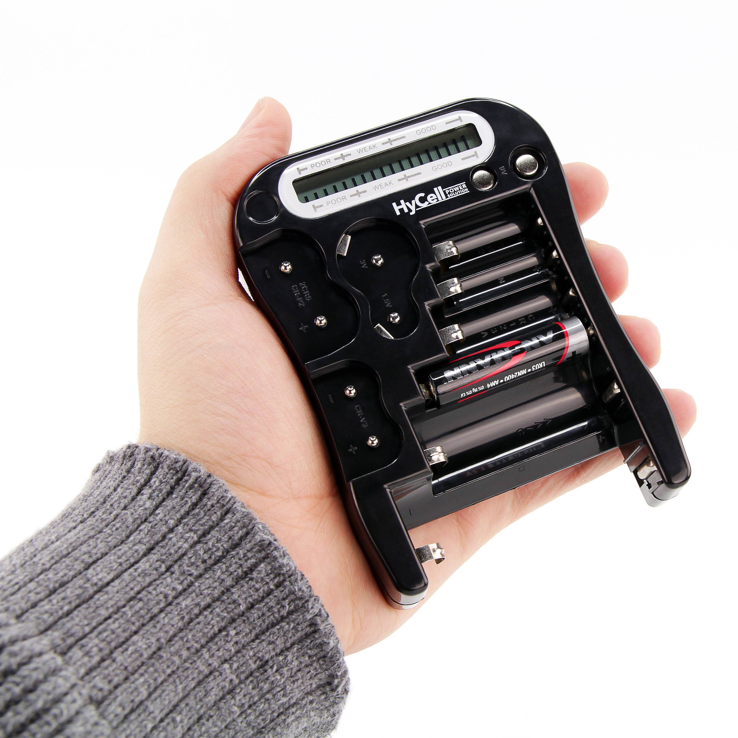 HyCell Batterietester Batterietester LCD Messbereich (Batterietester) 1,5 V, 3 V, 6 V, 9V Batterie 1900-0037