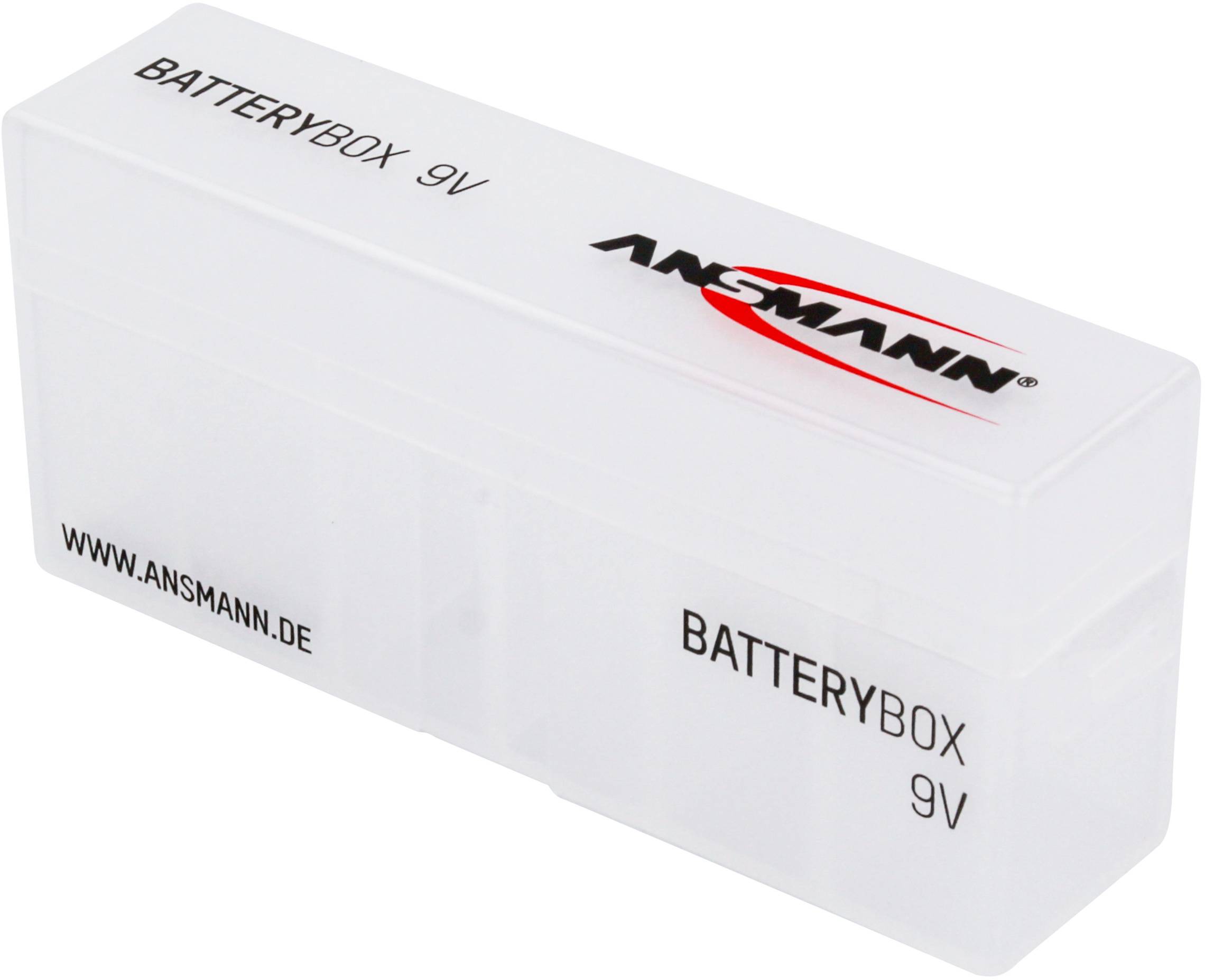Ansmann Box 9V Batteriebox 6x 9V Block (L x B x H) 125 x 34 x 53mm